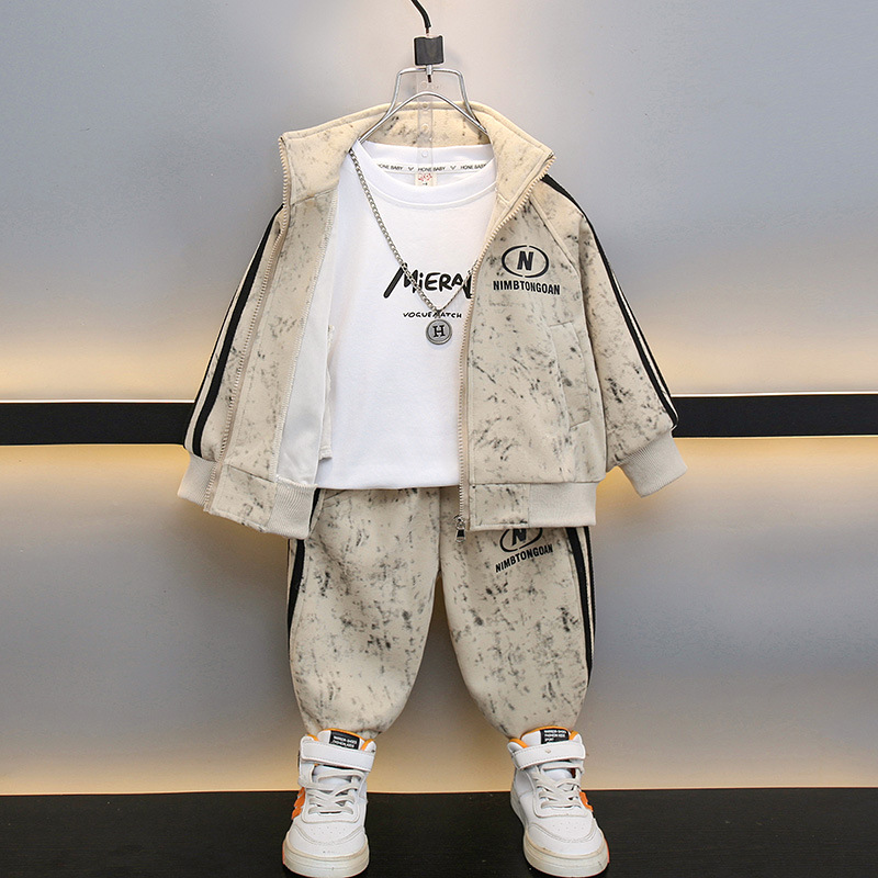 6389 Trajes para niños Primavera y otoño Nuevo estilo de moda Ropa de otoño para niños Hermoso traje de dos piezas Ropa para niños Tendencia deportiva de otoño