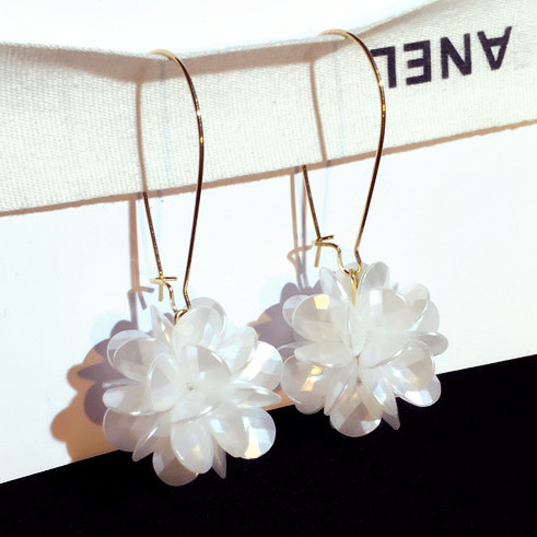 新款时尚韩国耳环夸张长款潮流超美球球气质耳钉耳坠女