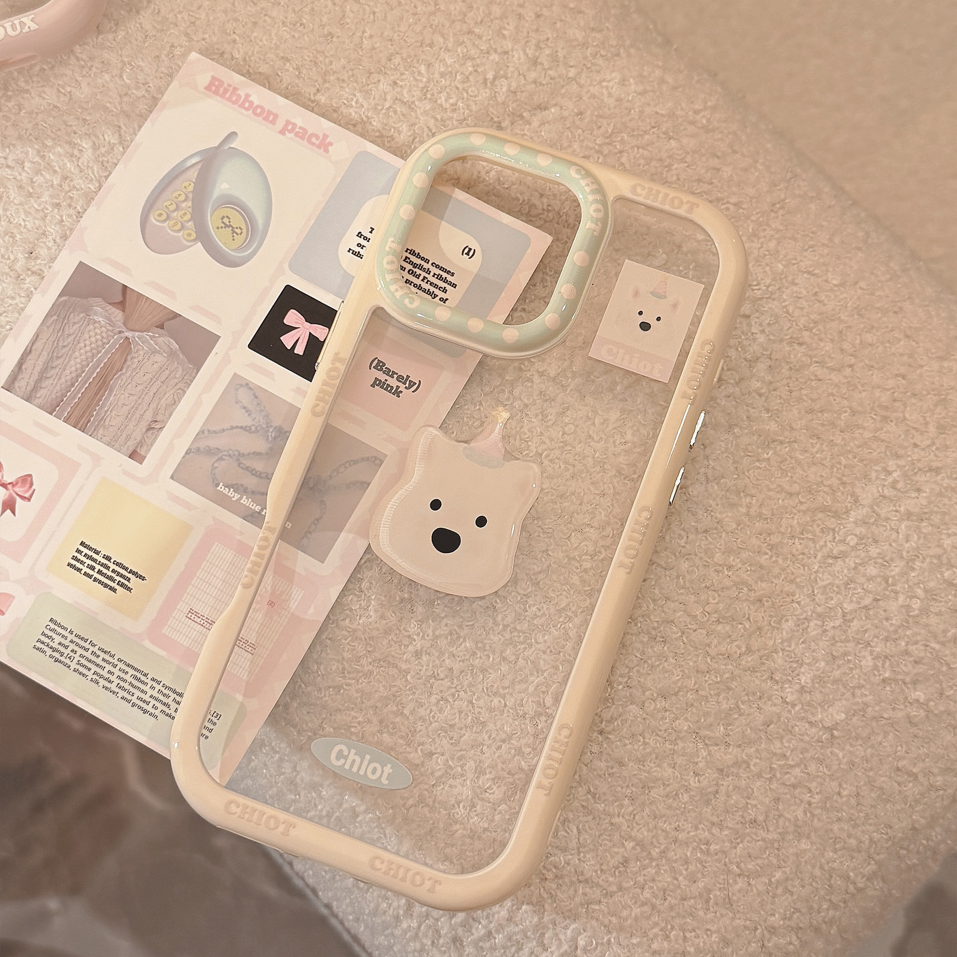 Ins lindos avatares de animales para Apple 16 parche de dibujos animados 14ProMax nueva funda para teléfono móvil 16Pro hembra 13