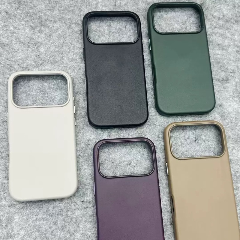 适用iphone17promax手机皮套肤感皮革全包防摔苹果17磁吸手机壳|undefined