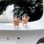 蜡笔小新车载卡通后备箱公仔
