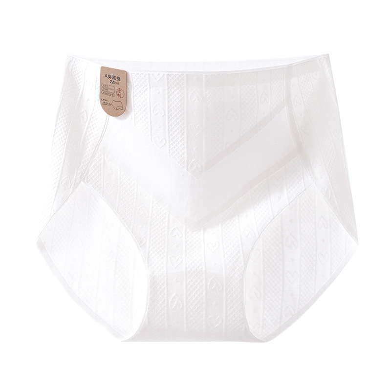 Verano de algodón fino 7A antibacteriano de cintura media y alta para mujer calzoncillos transpirables de algodón de gran tamaño