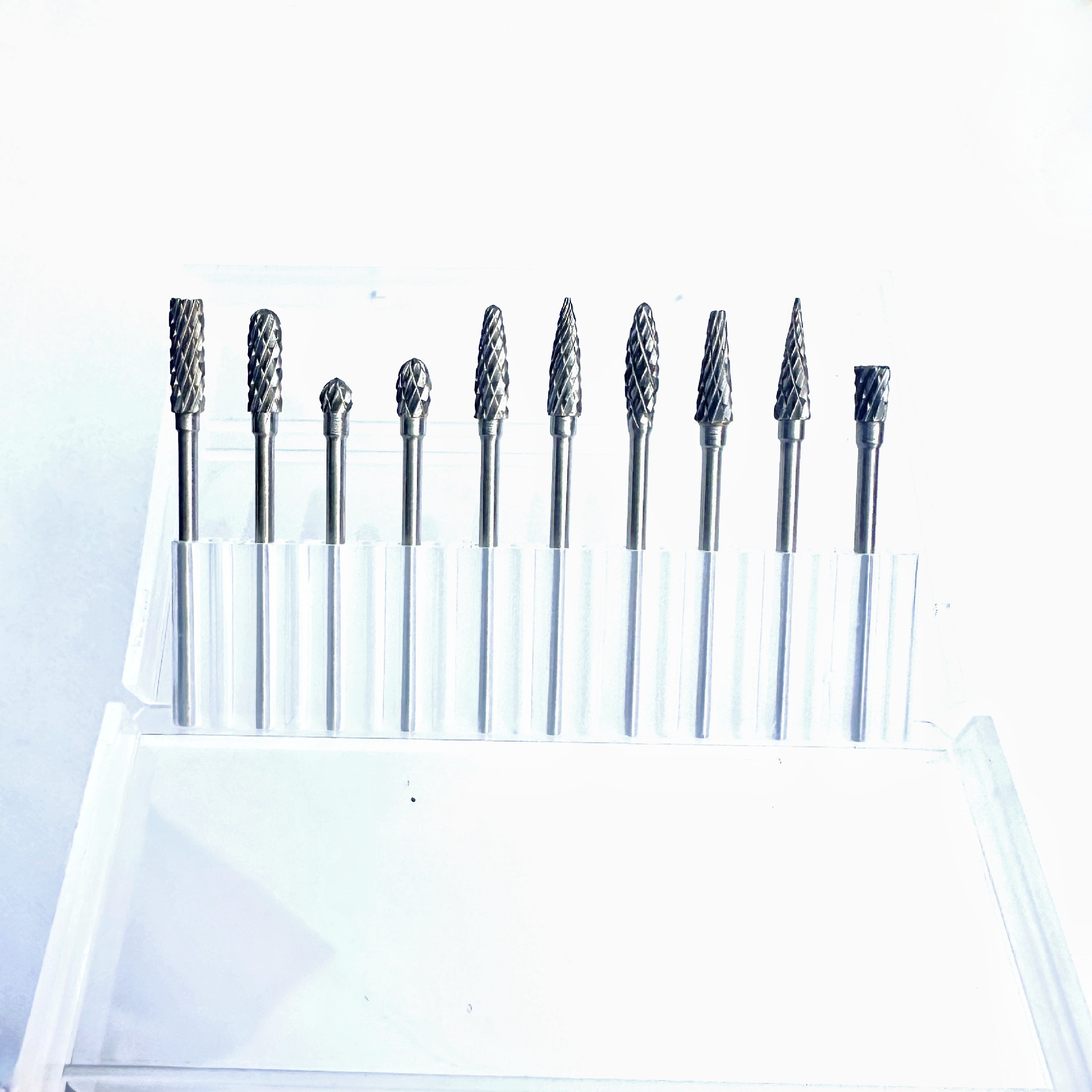 Metal carburo cementado de 2,35 mm mango de doble filo 4 mm conjunto de cabeza de molienda eléctrica tungsteno fábrica de acero inventario directo