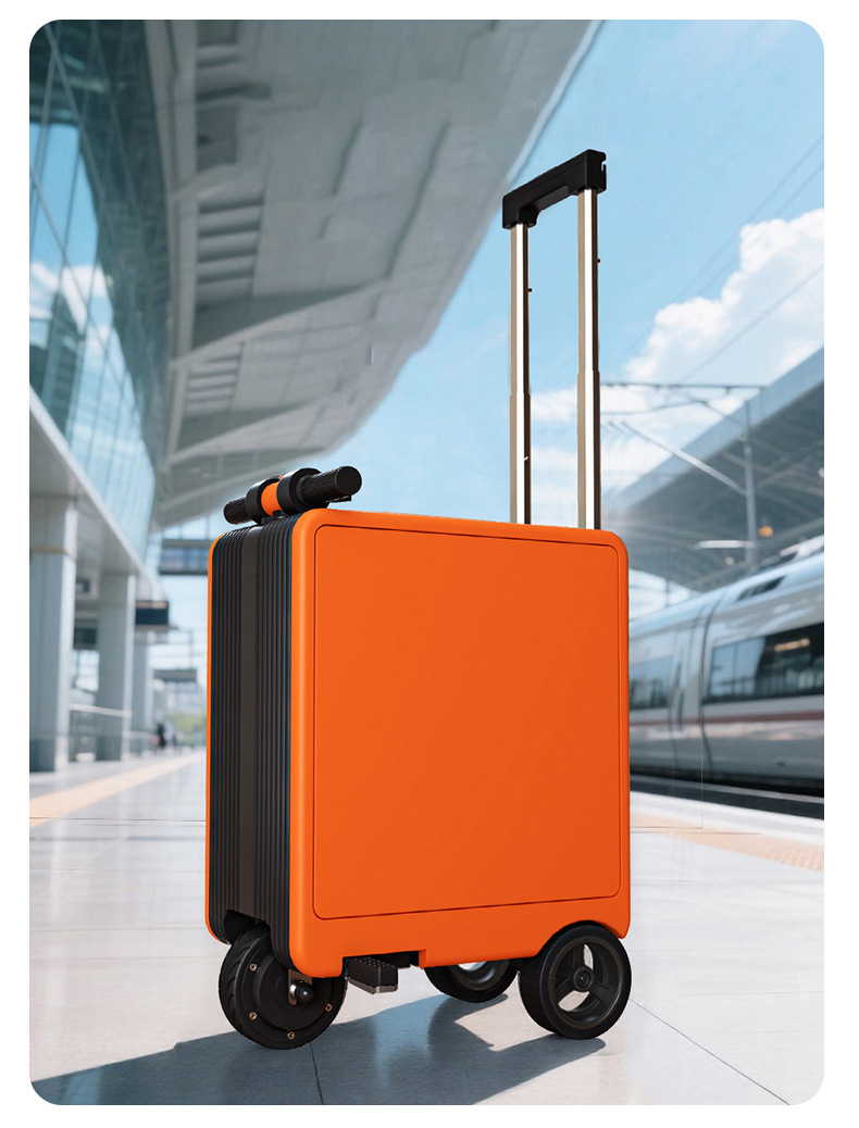 Traveling Abroad, Tourist Attractions Can Be Used as Electric Suitcases, Which Can Be Used as Alternatives to Folding Bicycles to Carry Things