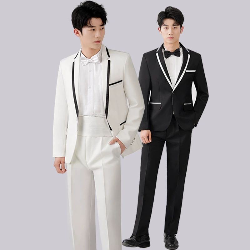 Мужчина Певец Арт-тест Студенческая одежда для выступлений Ежегодная встреча Хозяин Тонкий Лучший мужчина Платье Костюм Студия Хорус Костюм