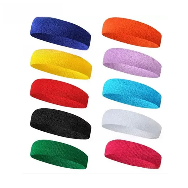 Fashionable Sports Headband for Running, Basketball, Yoga, Fitness, Sweat-Absorbing, Hair-Tying, and Head Protection, Customizable Logo