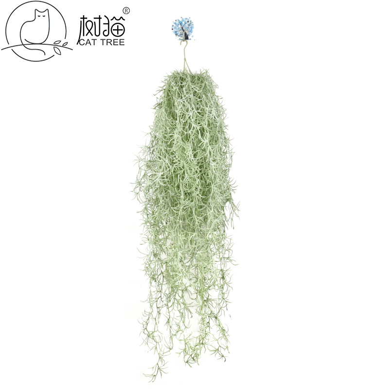 2020 simulación aire piña colgando vid 80cm barba de anciano interior techo decoración plástico ratán planta accesorios pared