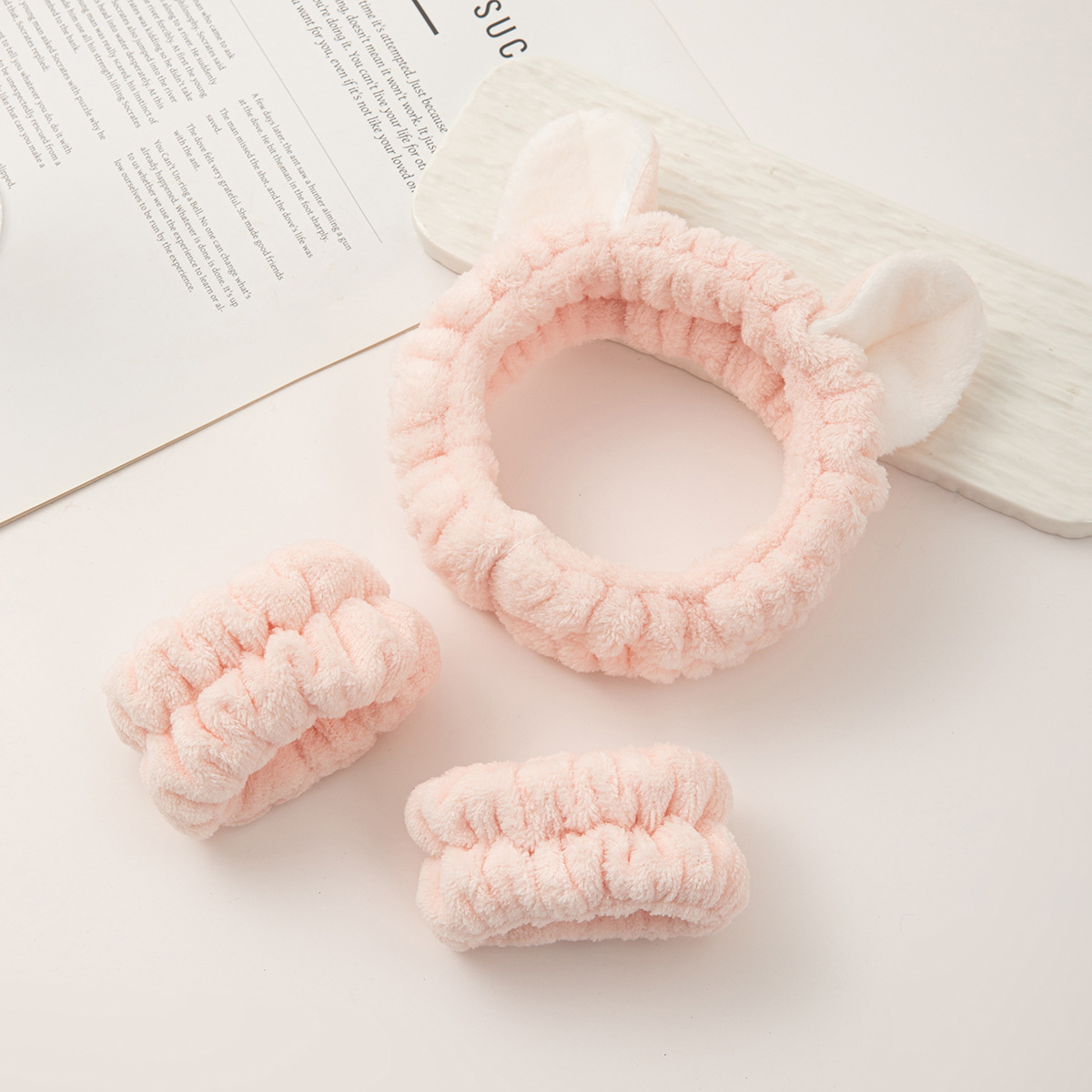 Fronteriza arco lavado facial correa de pelo correa de muñeca Europa y América color sólido aplicar máscara de pelo banda de belleza adornamientos para el pelo al por mayor