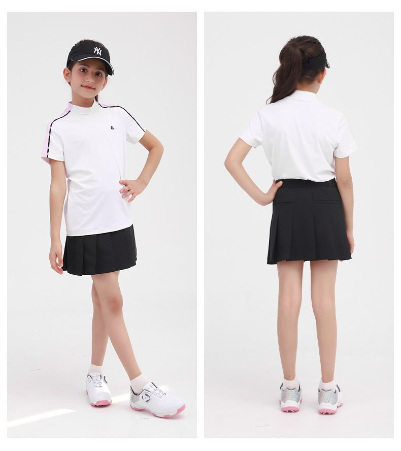 Váy golf bé gái thể thao chữ A thoáng khí mùa hè — QZ069 Màu Đỏ, QZ069 màu xanh hải quân, QZ069 màu đen, QZ069 màu trắng chi tiết 10