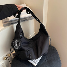 跨境男士斜挎包潮牌2025新款时尚休闲机能骑行运动潮流男款单肩包