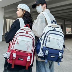潮流新款初高中學生大容量輕便減負書包女背包小學生簡約雙肩包