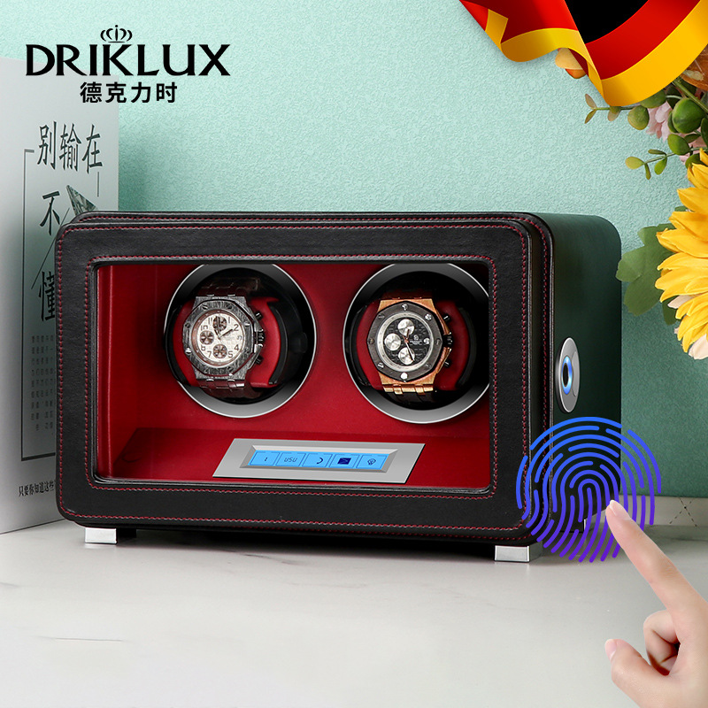 DrikLux德克力时自动摇表器机械表 德国品质转表器手表收纳指纹锁