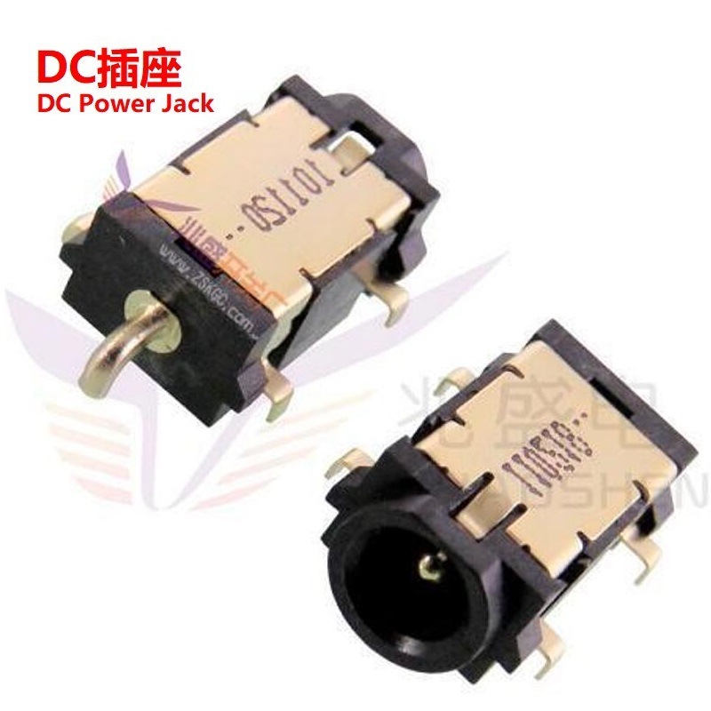 沉板DC接口圆头.大电流圆头DC插口沉板.大电流DC插座沉板3A