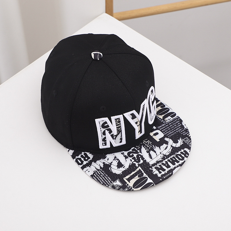Baseball Cap Für Damen Und Herren Hip-hop Stil Schwarz Weiß_voghion.com