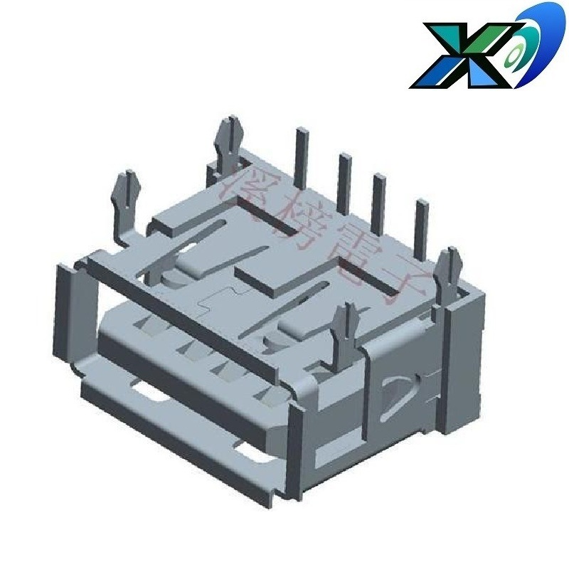 迷你USB插孔短体   USB母座短体10MM批发  迷你USB插座大电流卧式