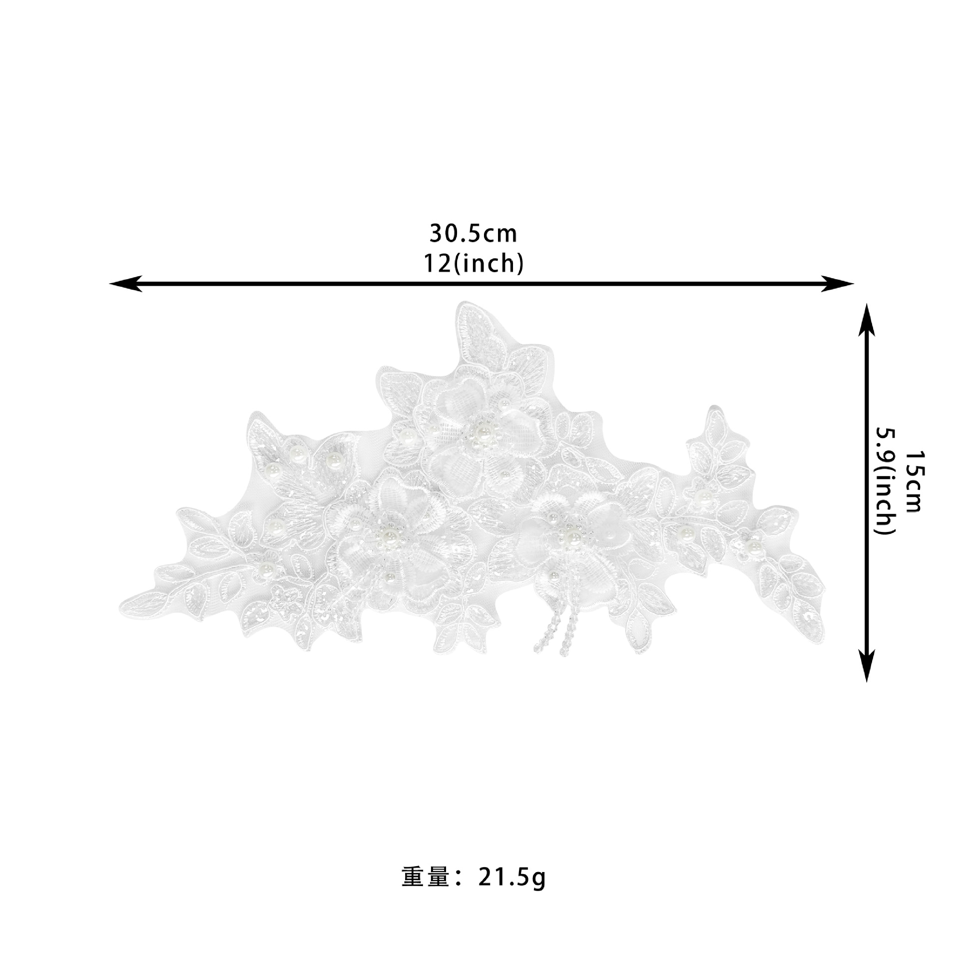 Cuentas tridimensionales bordadas de encaje hoja de flor de rama negra diseño DIY ropa zapatos sombreros bolsos turbanos camisa accesorios de decoración image 5