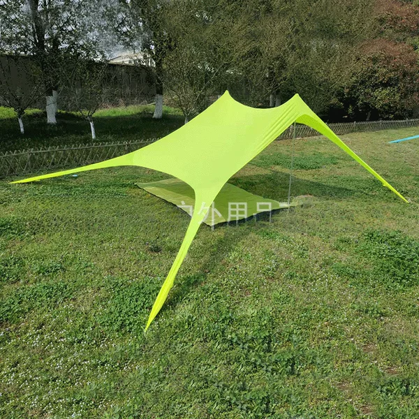 Cross-Border Manufacturer Outdoor Beach Lycra Canopy Camping Style Tent Sunshade Canopy Anti-Scratch Pergola Fishing Tent