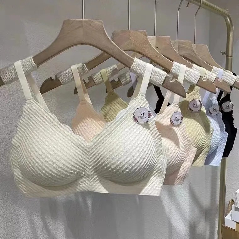 Seamless Beautiful Back Lace Bra for Women with Small Breasts, Push-up, Anti-sagging, Skin-friendly, Comfortable, Thin, Wire-free Bra Seamless Beautiful Back Lace Bra for Women with Small Breasts, Push-up, Anti-sagging, Skin-friendly, Comfortable, Thin, Wire-free Bra