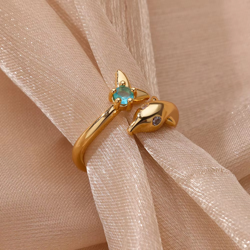 Butterfly Ring For Women, Luxury Micro-inlaid Zircon Open Ring_voghion.com