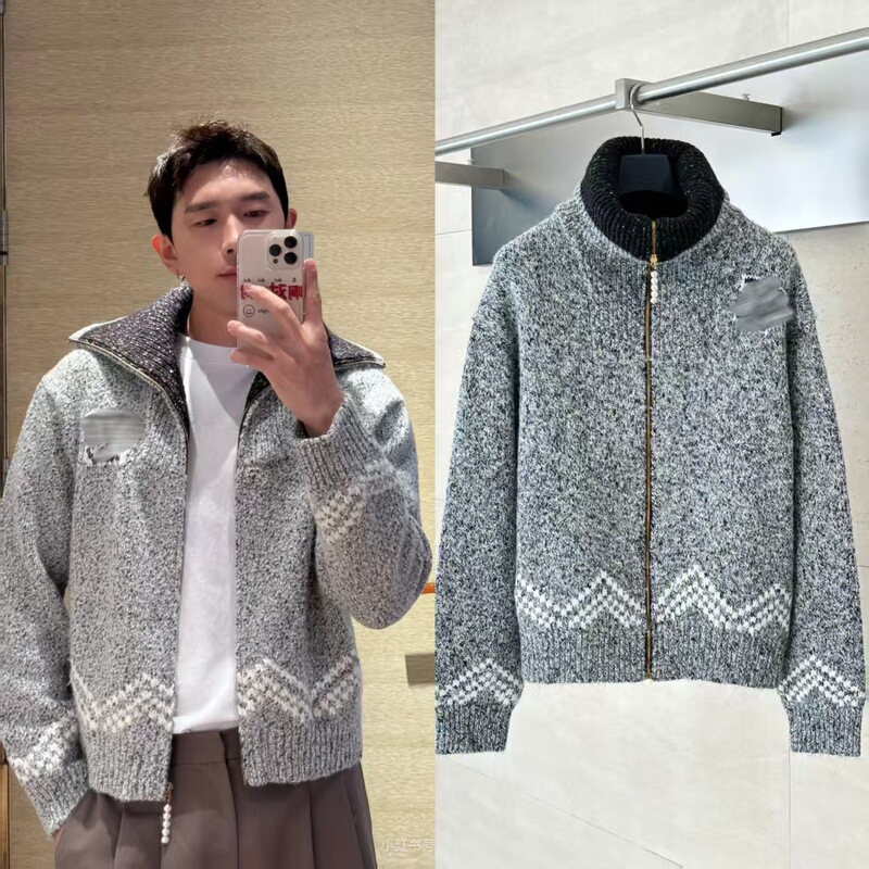 Donkey Family Correct Version High Version 25Fw New Collaboration Nigo Sailing Fishing Sand Knit Zipper Sweater Jacket