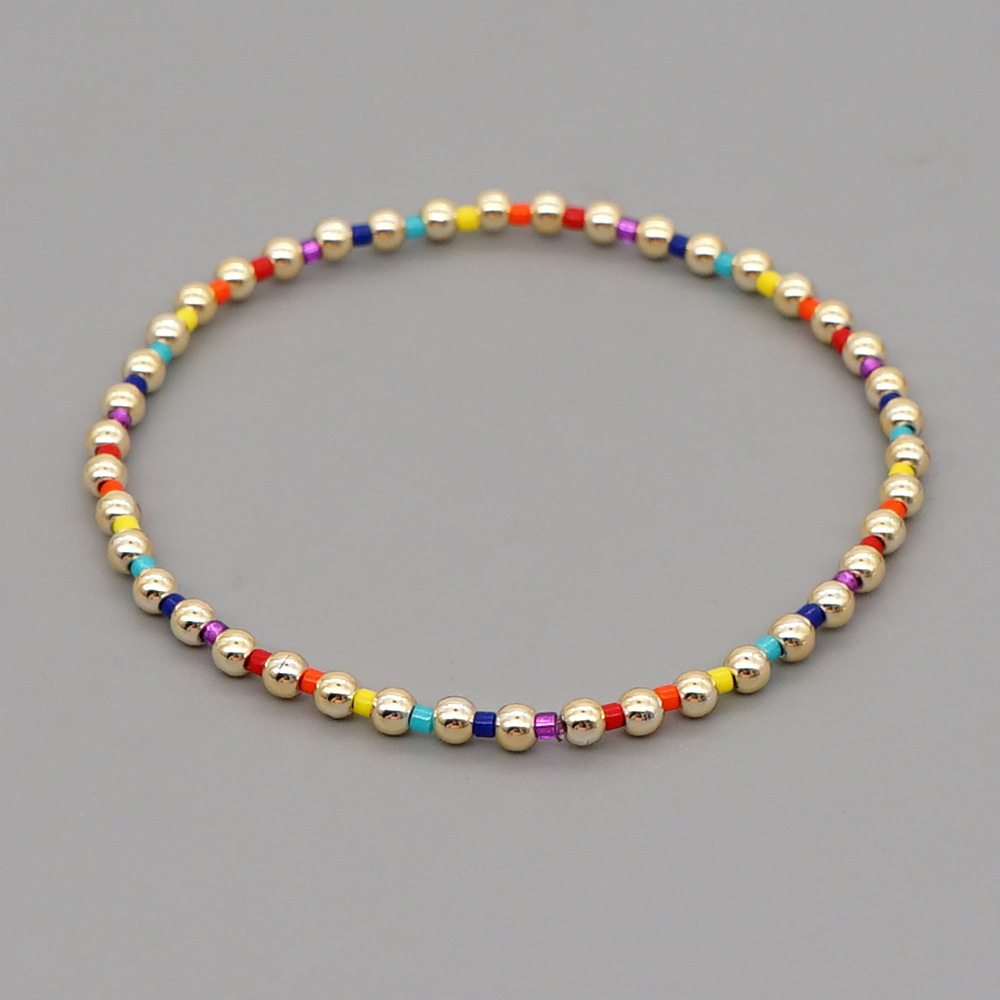 Bracelet En Perles D&#39;or De Style Bohème Simple display picture 4