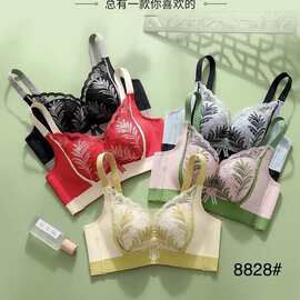 磁L8828#火山石温变内杯文胸 中厚B杯聚拢调整型内衣跑量尾货批发