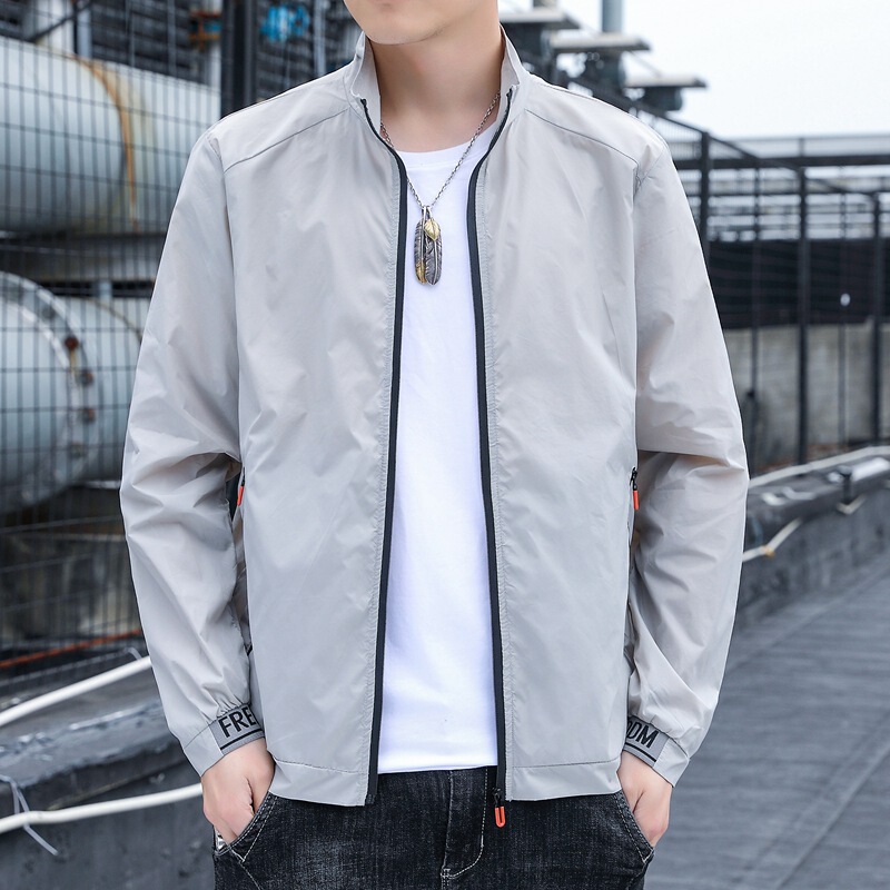 New Sunscreen Clothing Men's Outdoor Sports Casual Coat Quick-drying Ultra-light Skin Clothing Couple's Long-sleeved Collar Cardigan