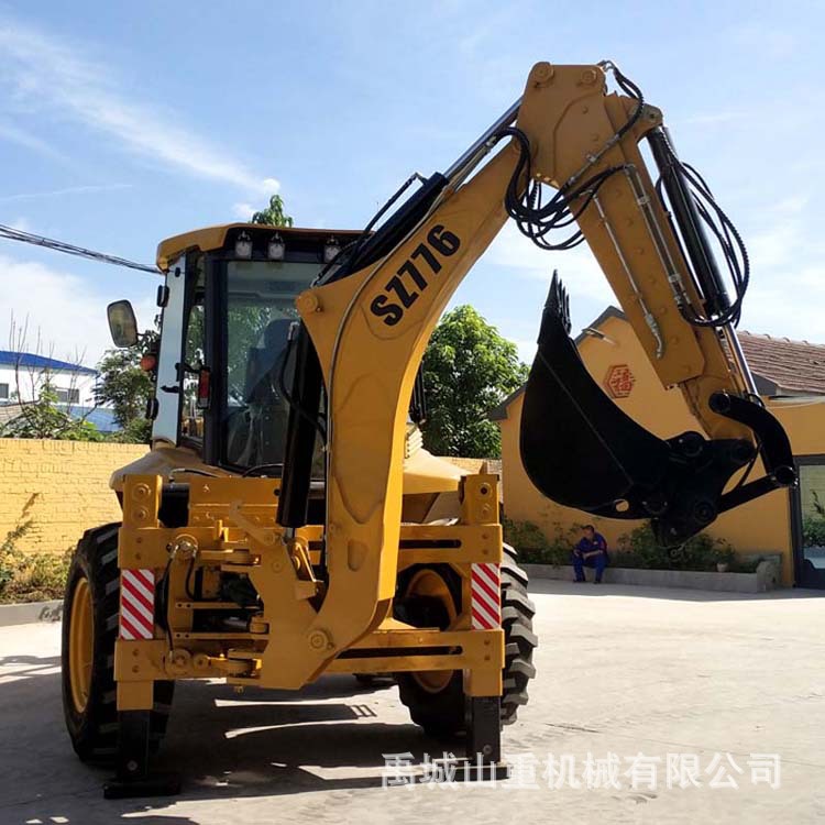 工厂直供776反铲装载机 前铲后挖两头忙 四轮转向 四驱越野