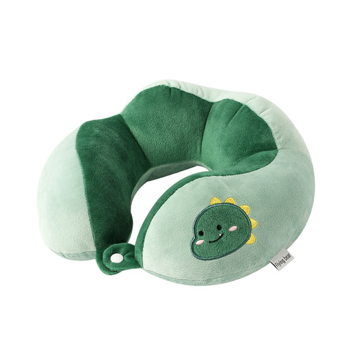 Four hump pillow, manufacturer embroidered cartoon u-shaped pillow, portable aircraft neck pillow, travel neck pillow, neck pillow print logo