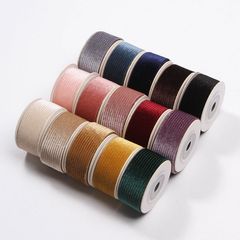 Single-sided soft chenille vertical corduroy tape DIY flower tie ribbon gift packaging with striped webbing
