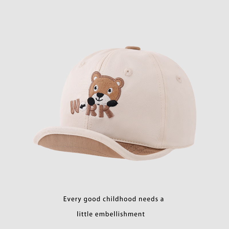 Sombreros infantiles primavera y otoño sombreros de béisbol para niños 2024 nuevo sombrero de boca de pato para niños sombreros de sol otoño y invierno