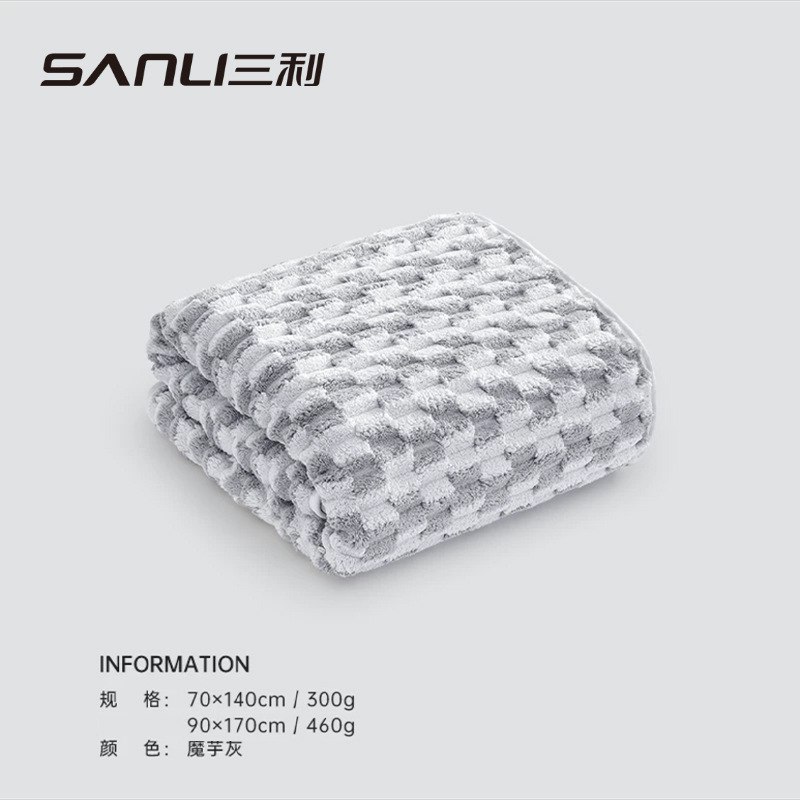 Sanli toallas de coral toallas de baño de lana larga toallas de baño gruesas para adultos toallas de baño de pareja toallas de baño de diamantes de color combinado toallas de baño grandes