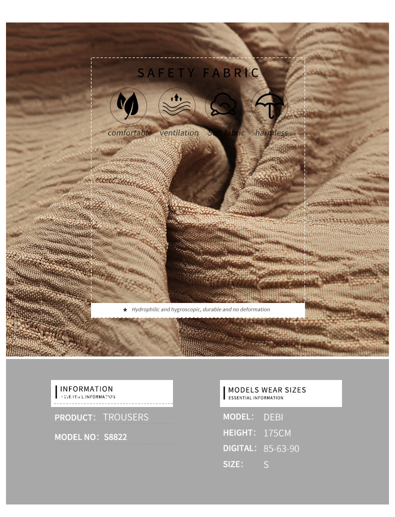 nye højtaljede bukser fritidsbukser casual kvinders plisserede damebukser_voghion.com