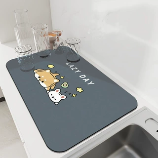 厨房防滑吸水垫桌垫台面沥水垫吸水速干防烫隔热垫子厨房吸水垫