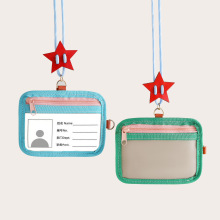 真软皮卡套工作牌胸卡吊牌证件套工作证门禁厂牌带挂绳工牌身份证