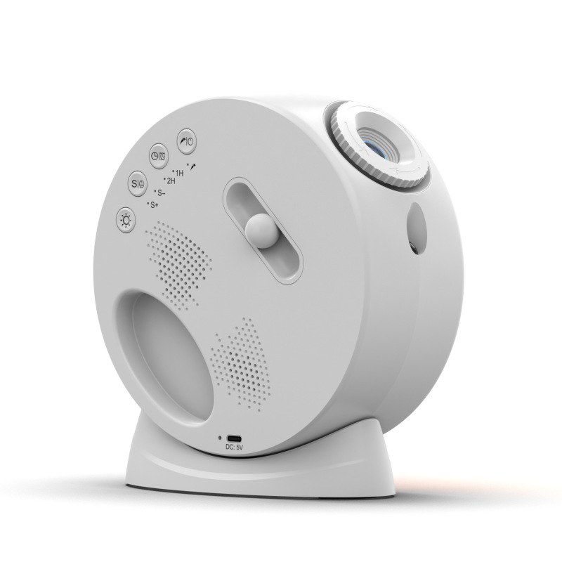 国境を越えた新しい銀河集束投影ランプダイナミック流星星空ランプ Bluetooth スピーカー雰囲気テーブルランプ時計装飾品|undefined