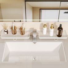 厨房卫生间立式置物架浴室洗漱台水龙头免打孔洗手池收纳整理架