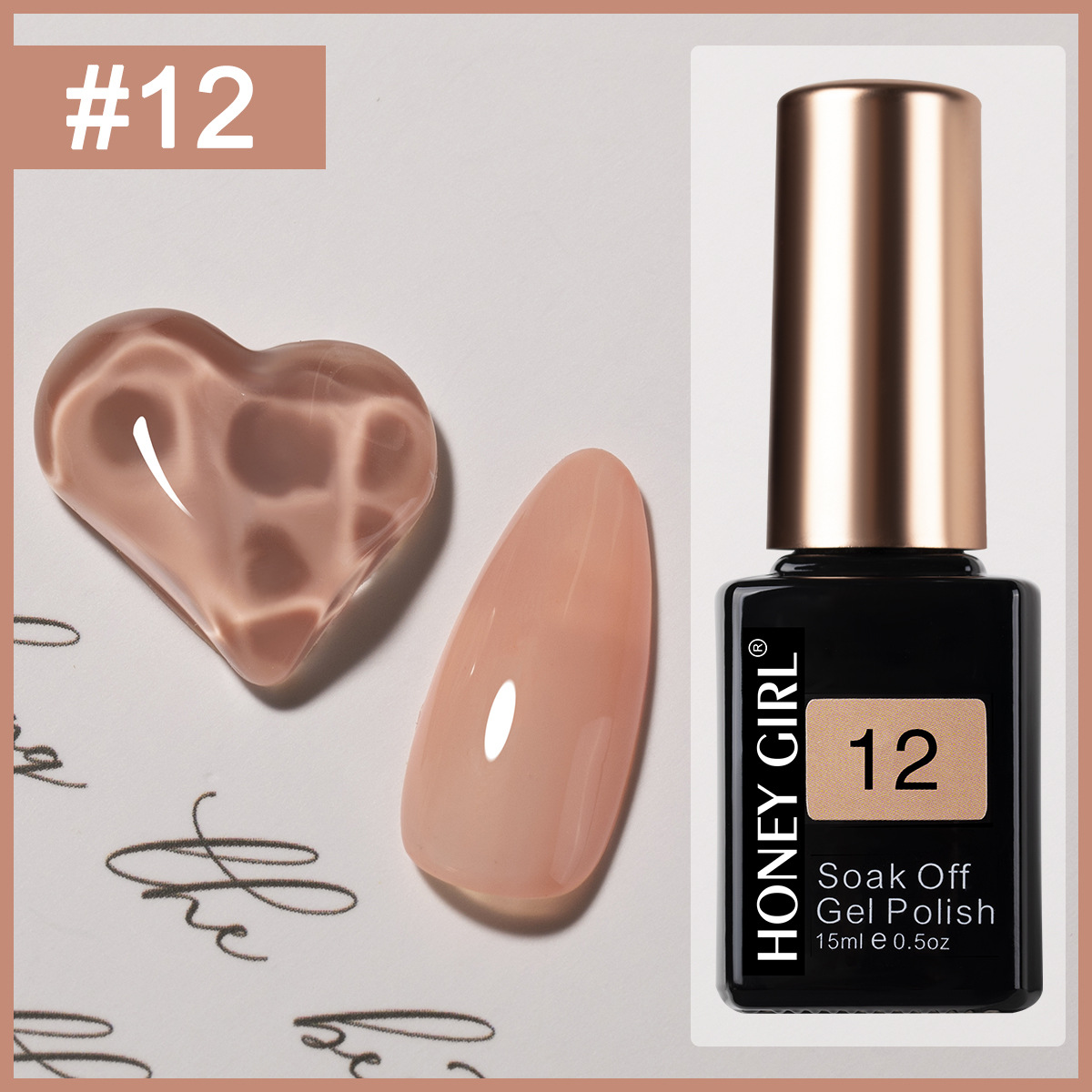 Esmalte Gel UV para Uñas de 12 Colores, Impermeable, Secado Rápido, para Manicura