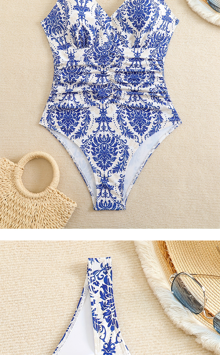Damen Badeanzug Einteiler Mit Rückenausschnitt Und Riemen Design_voghion.com