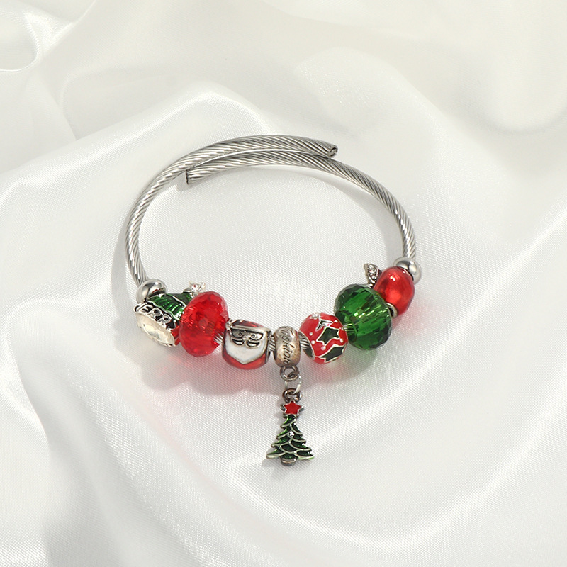 Fashion Christmas Tree Copper Bracelets 1 Piece