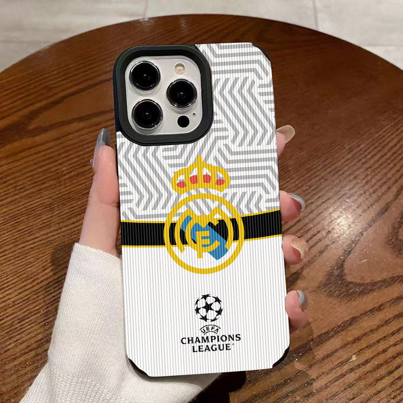 Real Madrid Football Team Is Suitable for Apple 17 17Promax 17Air 16 Protective Cover Soft 15 14 13 11 XS