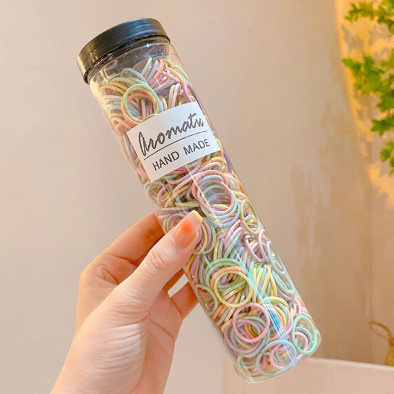 Coletero de Goma Elástica Simple, Sin Costuras, para Cola de Caballo Alta, Cinta para el Cabello, Accesorio para Moño Simple