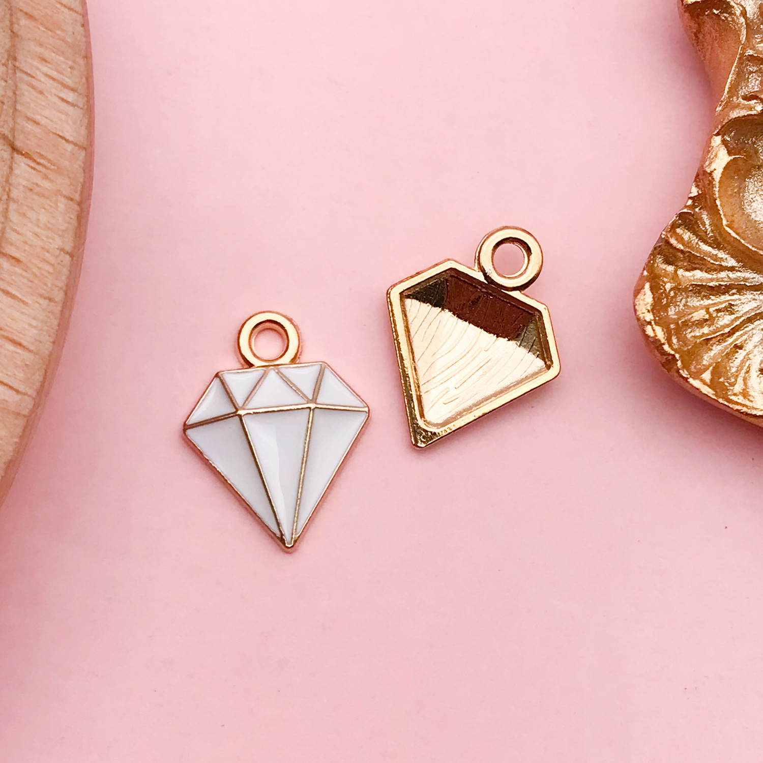 Colgante de vaca corona y nubes, accesorios DIY para llaveros y joyería