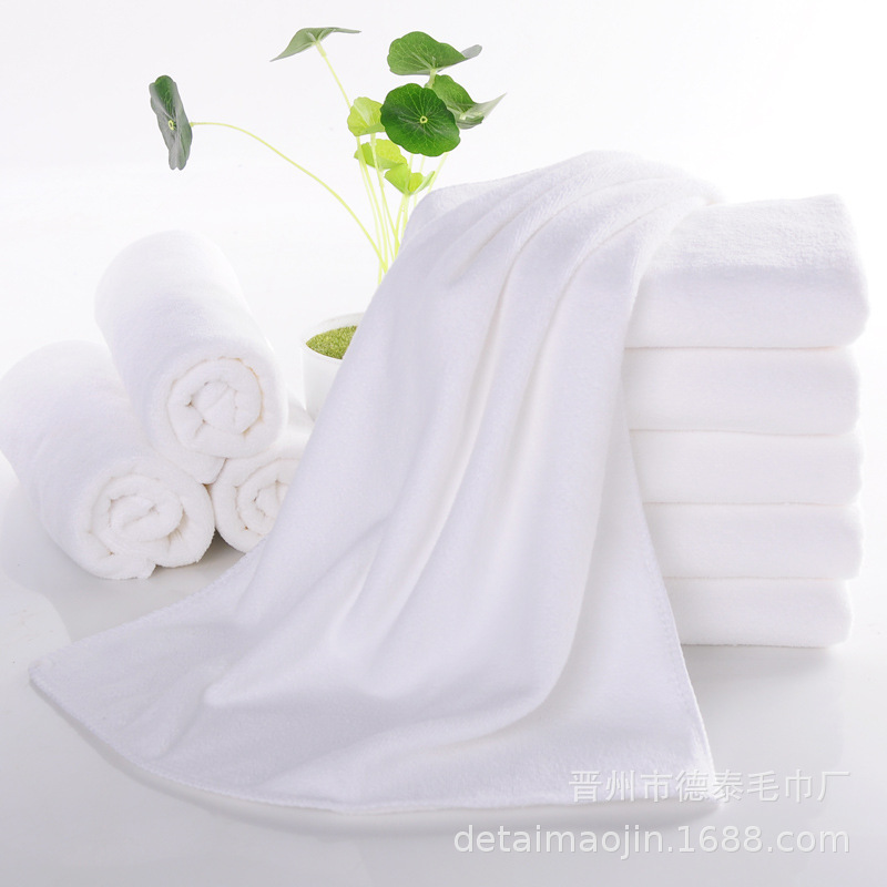 Thickened Absorbent White Towels for Hotels, Guesthouses, Disposable Use in Hotels and Restaurants, Suitable for Foot Massage and Bath Centers, Wholesale, Soft