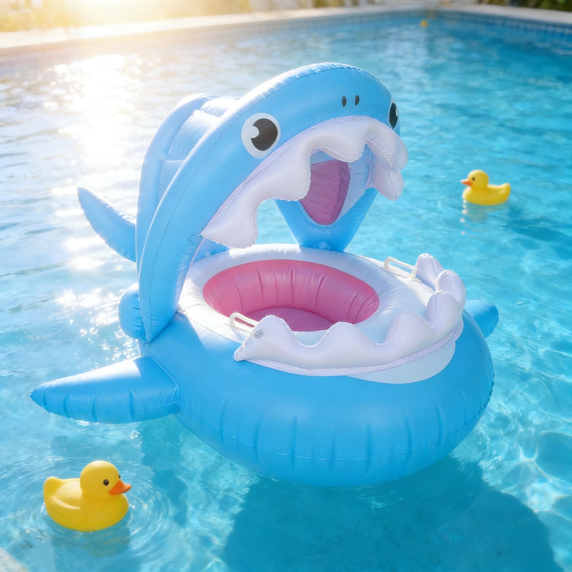 Anillo de natación infláble para niños pequeños barcos de agua para bebés embarcaciones de agua engrosado PVC asiento de niños PVC ecológico image 32