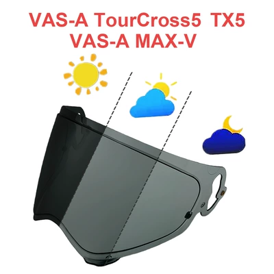 Dəbilqə (Kaska) aksesuarları, 5-Lens Tour-Cross5 Helmet - tourcross5-light-black-to-dark-black