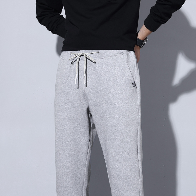Slim fit adelgazamiento pantalones casuales cómodos de los hombres sueltos elásticos pantalones largos de los hombres de moda de todos los partidos rectos pantalones deportivos hombres