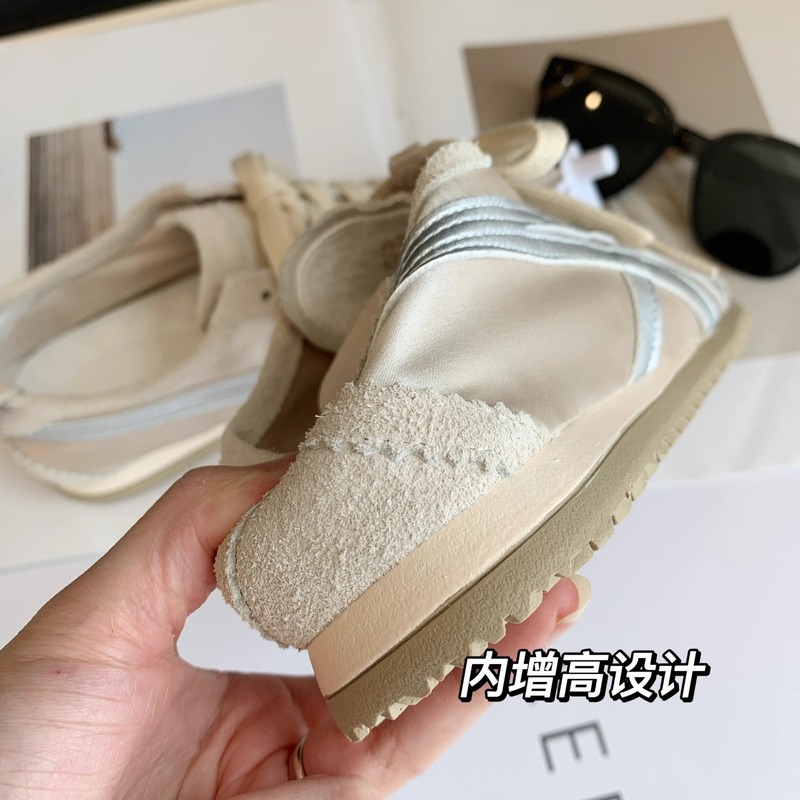 软糯~洋气撞色牛反绒复古德训鞋舒适轻便时髦阿甘运动鞋夏G072403|undefined