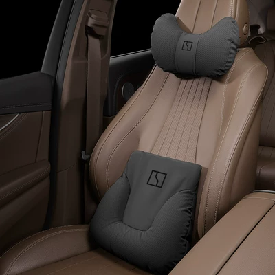 Support Set for All, Headrest - headrest-and-lumbar-support-noble-black