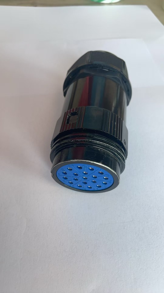 十九芯工业防水插头舞台灯光大屏电源箱多芯公母对插航空接头